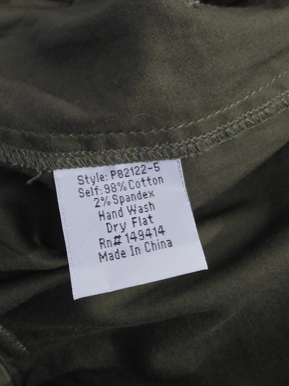 Johnny Was Pete & Greta Zola Poplin Shorts Vintage Green High Rise Womens Medium - Picture 11 of 11